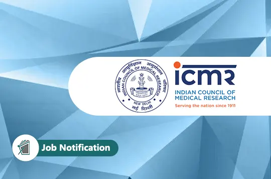 Indian Council Of Medical Research Applications Are Invited From ...